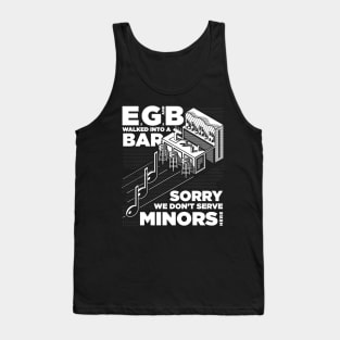 No Minors Allowed - Funny Puns for Musicians and Music Lovers Tank Top